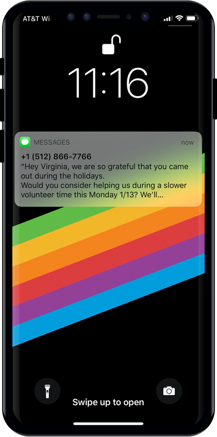 Houston Food Bank sample volunteer text